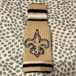 New Orleans Saints Black & Gold Knit Bottle Cover